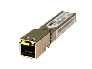 Dell - SFP (mini-GBIC) transceiver module - GigE - 1000Base-T - RJ-45 - for Force10, Networking C7008, PowerConnect 70XX