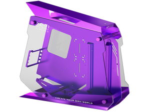 Zeaginal ZC-11 Blueberry Flashes Tempered Glass Computer Case Support 240mm Radiator Support ATX/ M-ATX/ ITX Motherboard USB3.0 -Purple
