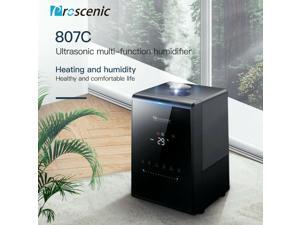 Proscenic 807C Ultrasonic Air Humidifier, App and Alexa Control, Warm and Cool Mist, Customized Humidity, 7 Adjustable Speeds, Baby mode, 5.5L Large Capacity Vaporizer for Bedroom, Black Proscenic 807C Ultrasonic Air Humidifier, App and Alexa Control, Warm and Cool Mist, Customized Humidity, 7 Adjustable Speeds, Baby mode, 5.5L Large Capacity Vaporizer for Bedroom, Black