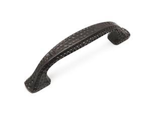 25 pack - cosmas 10553orb oil rubbed bronze hammered cabinet handle pull hardware - 3' inch (76mm) hole centers