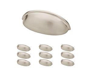 franklin brass brushed nickel bin cup pull, cabinet handles and drawer pulls for kitchen cabinets and dresser drawers, 3 inch (