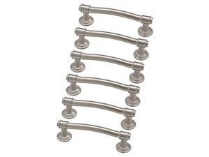 franklin brass satin nickel nautical handle pull, cabinet handles and drawer pulls for kitchen cabinets and dresser drawers, 3