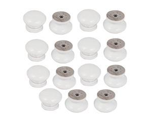 uxcell cabinet cupboard drawer round wooden knobs pull handle 34mm diameter for dresser drawer wardrobe 15pcs
