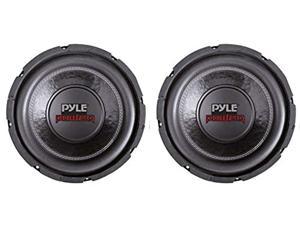 pyle plpw6d 6' dual voice coil 4-ohm black car stereo audio subwoofers (2 pack)