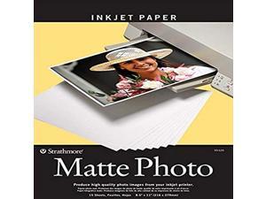strathmore 59-635 str-59-635 matte digital photo paper, 8.5 by 11', white