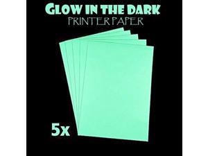 cisinks a4 rechargeable glow in the dark photoluminescent luminous printing paper for inkjet printers (5 sheets) 8.27' x 11.7'