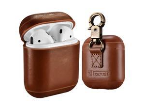 AirPods Leather Case with Strap Werleo Genuine Leather Portable Protective Shockproof Cover for Apple AirPods 1 Case & Airpods 2 case Keychain Support Wireless Charging AirPods Leather Case with Strap Werleo Genuine Leather Portable Protective Shockproof Cover for Apple AirPods 1 Case & Airpods 2 case Keychain Support Wireless Charging