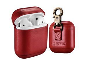 AirPods Leather Case with Strap Werleo Genuine Leather Portable Protective Shockproof Cover for Apple AirPods 1 Case & Airpods 2 case Keychain Support Wireless Charging AirPods Leather Case with Strap Werleo Genuine Leather Portable Protective Shockproof Cover for Apple AirPods 1 Case & Airpods 2 case Keychain Support Wireless Charging