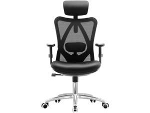 SIHOO High-Back Mesh Office Chair, Ergonomic Chair for Desk, Breathable Mesh Design Adjustable Headrests Chair Backrest and Armrest, for Home.
