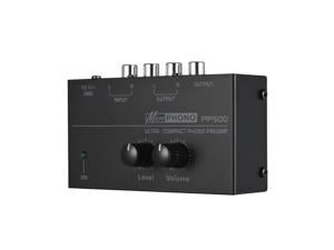 PP500 Phono Preamp Preamplifier with Level Volume Controls RCA 1/4' TRS (1pcs)