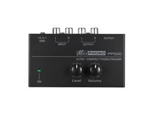 Hot 3C Pp500 Ultra Compact Phono Preamp Preamplifier with Level & Volume Controls Rca Input & Output 1/4 Inch Trs Output Interfa (1pcs)