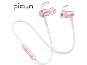 Picun H10 Bluetooth Headphones 10 Hrs Battery, HiFi Stereo Wireless Sports Earphones with Noise Reduction Mic, IPX6 Waterproof Nano-Coating Magnetic Earbuds Secure Fit for Running Workout (Rose Gold) Picun H10 Bluetooth Headphones 10 Hrs Battery, HiFi Stereo Wireless Sports Earphones with Noise Reduction Mic, IPX6 Waterproof Nano-Coating Magnetic Earbuds Secure Fit for Running Workout (Rose Gold)