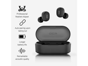 Xiaomi QCY T2C TWS Earphone Blutooth 5.0 Headphone 3D stereo Dual Mic Noise Cancelling Headset with charging box-Black
