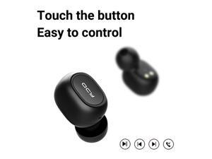 Xiaomi QCY T2C TWS Earphone Blutooth 5.0 Headphone 3D stereo Dual Mic Noise Cancelling Headset with charging box-Black