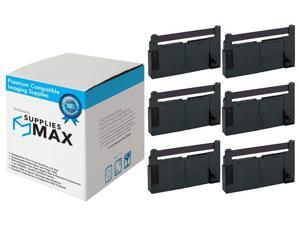SuppliesMAX Compatible Replacement for M2630/M2640/M2645/M2660/M2665/M2667 Black P.O.S. Printer Ribbons (6/PK) (ERC-18BK)