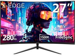 Monitor gamer curvo Z-EDGE UG27P-Negro 27" 1080P Full HD 1920 x 1080 280 Hz 1 ms, HDMI x 1, DP x 1, soporta montaje en pared