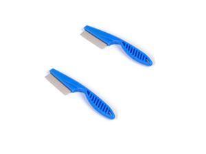 2pcs Fine Toothed Stainless Steel Combs Flea Combs Needles Comb Out Eggs Catch Lice Comb