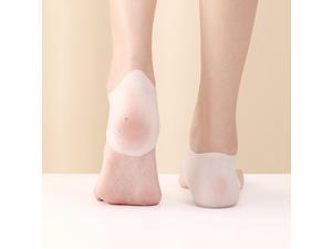 2 Pairs Moisturizing Silicone Gel Heel Socks Cracked-proof Foot Skin Care Protector
