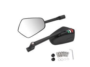 1 Pair Motorcycle Aluminium Alloy Rotatable Rearview Side Mirrors Universal