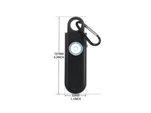 FYUU Portable Personal Siren Security Alarm with LED Light Key Chain Self Protection