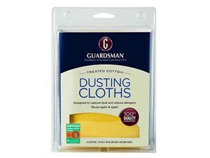 guardsman wood furniture dusting cloths - 5 pre-treated cloth - captures 2x the dust of a regular cloth, specially treated, no sprays or odors.