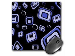 3drose llc 8 x 8 x 0.25 inches mouse pad, blue retro squares pattern (mp 101323 1)