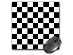 3drose 8 x 8 x 0.25 inches black and white pattern checkered checked squares chess checkerboard or racing car race flag mouse pad (mp 154527 1)
