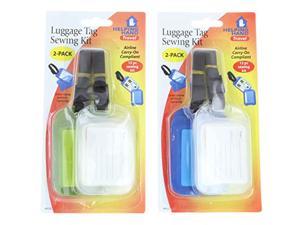 luggage tag sewing kits airline compliant set of 4 (2 packs)