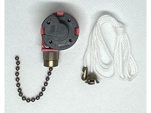 3 speed rotary fan 4 wire replacement speed control ceiling fan switch pull chain switch antique finish