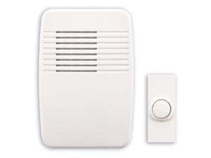 heath/zenith sl-7366-02 wireless plug-in door chime kit with molded plastic cover, white