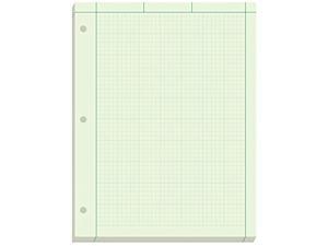 Ampad Engineer Pad, 5 Squares Per Inch, 8.5' X 11', 200 Sheet Pad, Green (22-144)