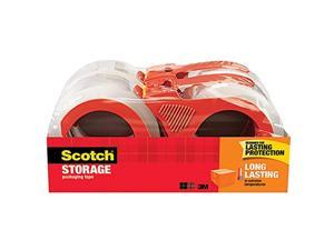 Scotch Long Lasting Storage Packaging Tape, 1.88' X 38.2 Yd, Designed For Storage And Packing, Stays Sealed In Weather Extremes, 3' Core, Clear, 4.