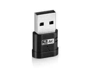USB WiFi Adapter AC600 USB Wireless Adapter 2.4GHz/5GHz with inbuilt Antenna for Windows XP/Vista/7/8/8.1/10 MAC OS X 10.9-10.11