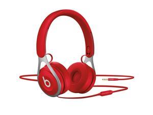 Beats EP Wired On-Ear Headphones (ML9C2ZM/A) - Battery Free for Unlimited Listening, Built-In Mic and Controls - (Red)