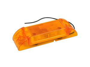 RoadPro Reflective Sealed Marker Lights for Trailers and Trucks RP-21002A - 6-Inch by 2-Inch Clearance Side Lighting - Amber