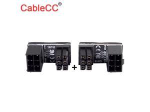 Cable ATX 12V 6 pin CPU EPS P4 Power Extension Cable 6pin 180 Degree Angled Power Adapter for Desktops Graphics Card