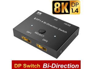 Sounce HDMI Switch 2 in 1 Out 4K 60hz HDMI Switcher 2 Port, Bi-Directional  HDMI Switch Splitter 2 x 1/1 x 2, No Power Required, Sharing HD Video, PC