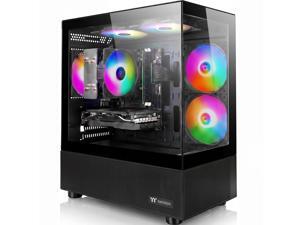 Computadora de escritorio para juegos AIGAMEPC, AMD R3 3200G, 16GB DDR4, 512GB M.2 SSD, fuente de poder BX3 550W 80PLUS Bronce, WiFi 5, ventilador RGB x5, Windows 11 Home, negro