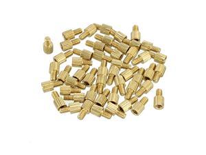 25//50//100pcs M3 Female To Male Brass Hexagonal Stand-Off Pillars PCB Mount