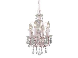 Crystorama 1125-PB-CL-MWP Crystal Five Light Chandelier from Traditional Crystal collection in Brass-Polished//Castfinish,