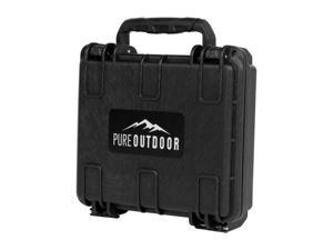 Monoprice Weatherproof Hard Case - 7 x 6 x 2 in With Customizable Foam, Shockproof, Customizable Name Plate