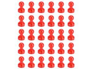 30pcs Push Pin Magnets Powerful Fridge Magnets Great for Holding Paper Notes Photo Calendar on Refrigerator Whiteboard and Dry Erase Board Red