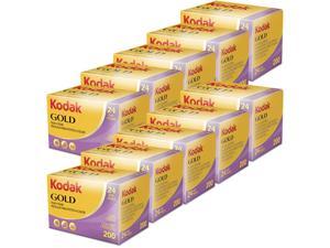 10 Units Kodak GOLD 200 Color Negative Film 35mm Roll Film, 24 Exposures