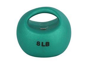 CanDo 10-3293 One Handle Medicine Ball, 8 lb, Green