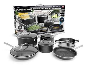 granitestone 10 piece cookware set, scratchproof, nonstick granitecoated, pfoafree as seen on tv granitestone 10 piece cookware set, scratchproof, nonstick granitecoated, pfoafree as seen on tv