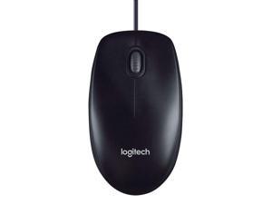 Logitech M100 Corded Mouse - Wired USB Mouse for Computers and Laptops, for Right or Left Hand Use, Black