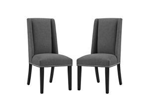 Ergode Baron Dining Chair Fabric Set of 2 - Gray
