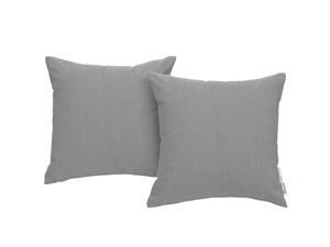 Ergode Summon 2 Piece Outdoor Patio Sunbrella Pillow Set - Gray