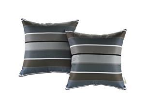 Ergode Two Piece Outdoor Patio Pillow Set - Stripe