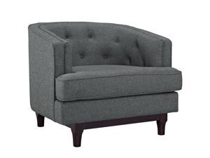 Ergode Coast Upholstered Fabric Armchair - Gray